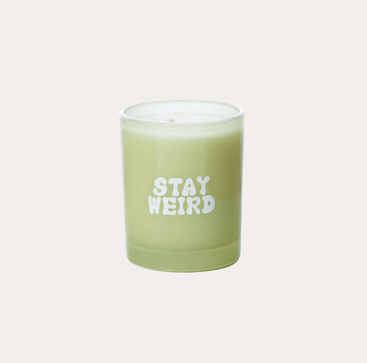 Maegen - Geurkaars Met Tekst - Koffie geurkaars - Kaars met tekst - Groen Glas - Trendy - 