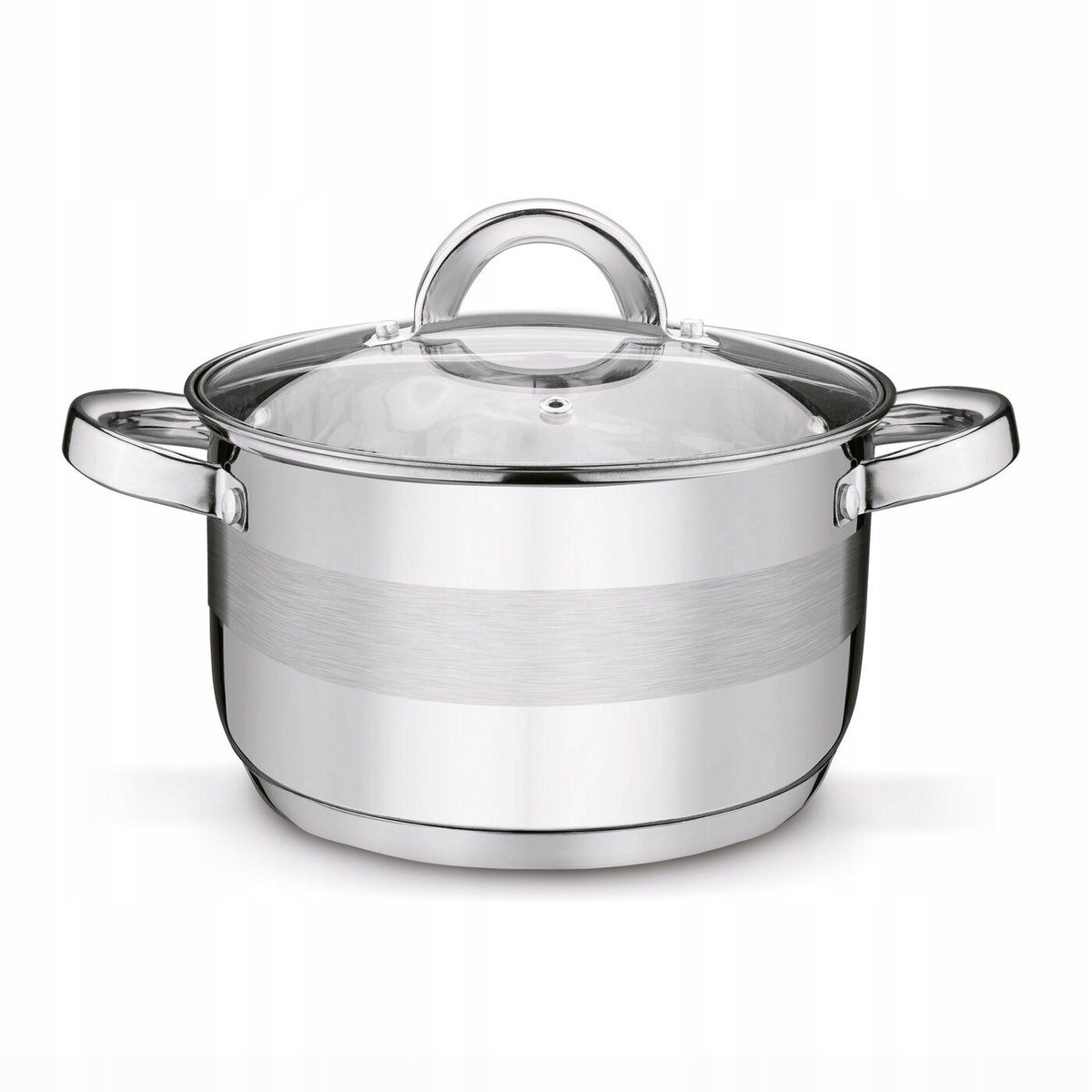 Tadar Roger Kookpan RVS 20 cm 3,3L met Glazen Deksel