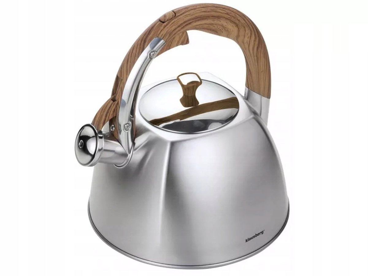 RVS Waterkoker met Fluitje 3L - Geschikt voor Inductie