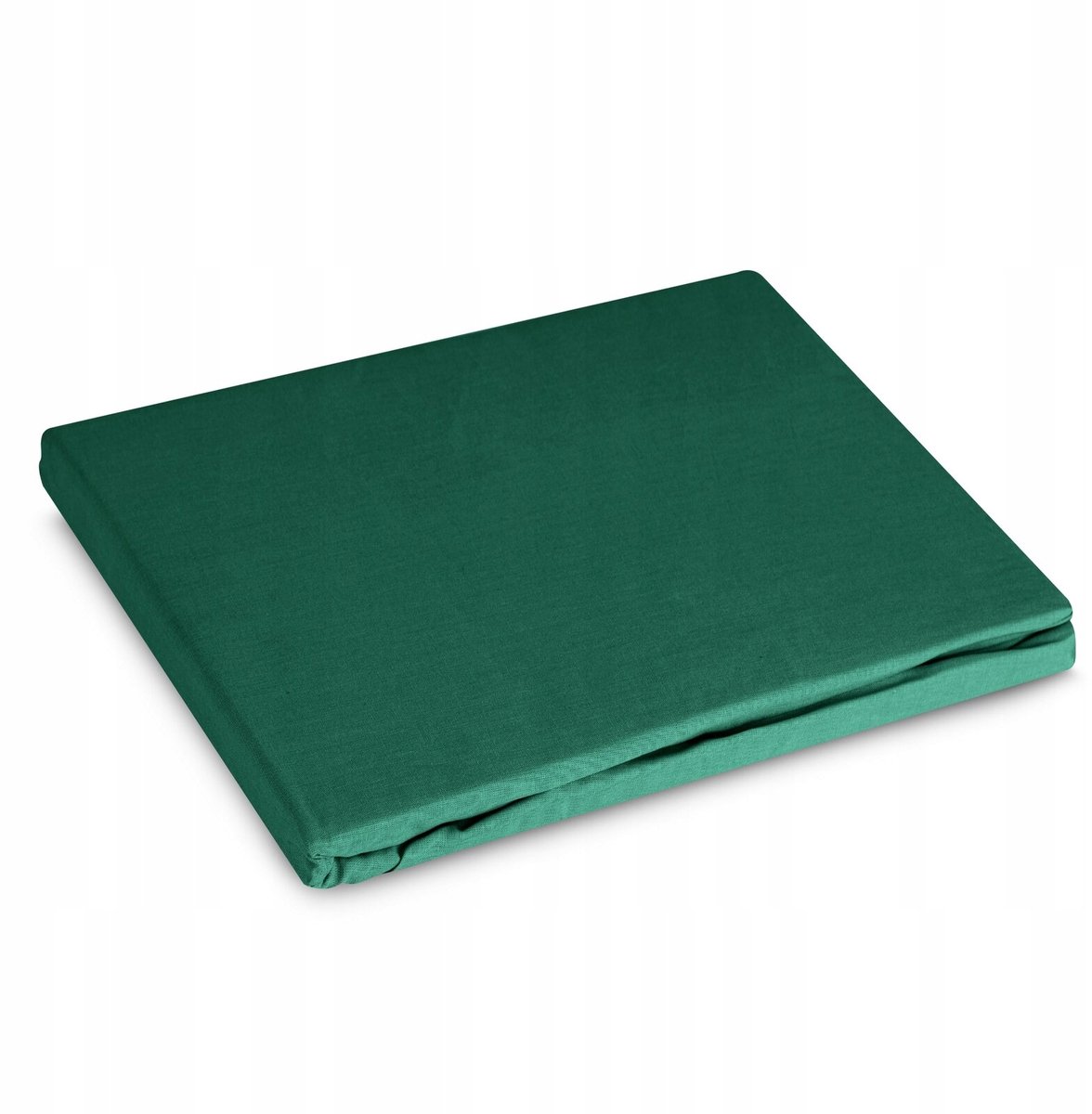 Hoeslaken met elastiek 180x200cm, Flesgroen, 100% Katoen