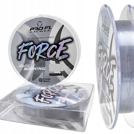 PRO FL FORCE Spin Nylon Lijn 0.14mm - 3.4kg - 150m Snel Zinkend van Pro — afbeelding 4