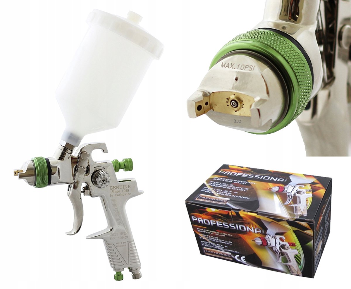 HVLP Verfspuitpistool 2,0 mm 600 ml Tank Professioneel