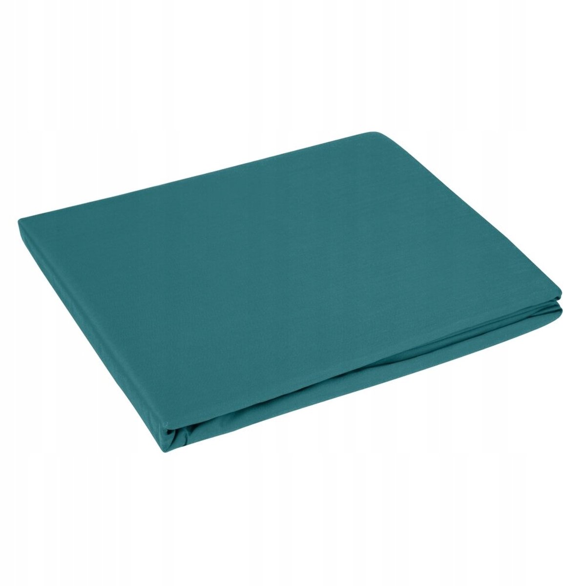Turquoise Katoenen Satijnen Hoeslaken 160x210 cm - Zonder Elastiek