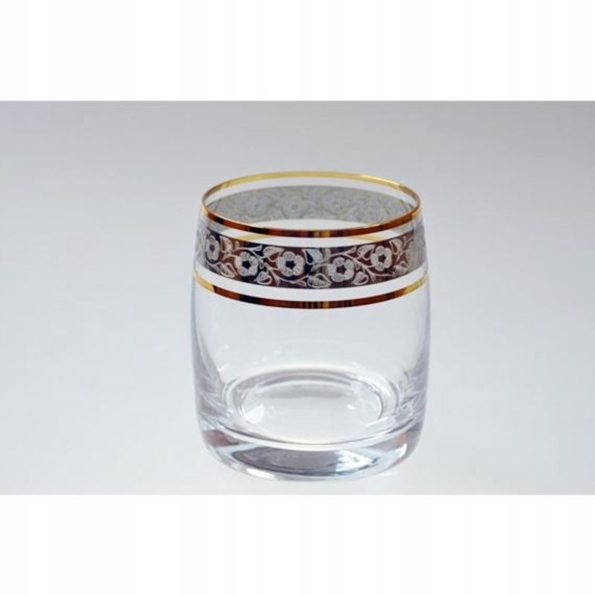 Bohemia Kristallen Whiskyglazen 290ml - Set van 6 met Gouden Decoratie