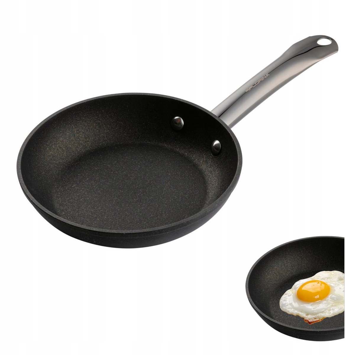Florina Marten Koekenpan 20cm Anti-aanbak Steenlook Aluminium