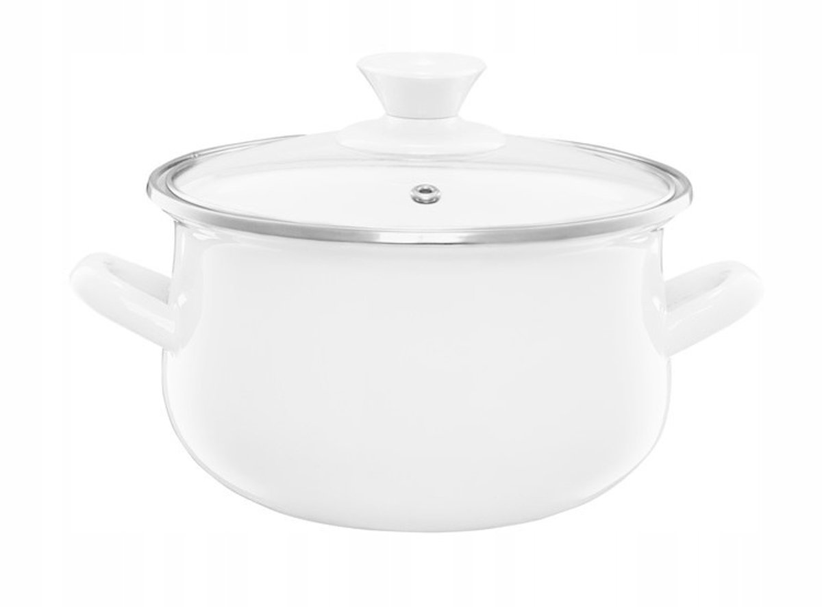 De emmer Pyza Stoofpan met deksel, 5L, 22cm, Crème