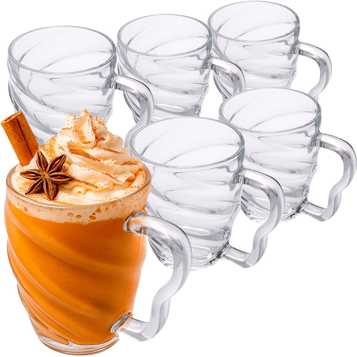 Altom Design Diana Glazen 6 stuks, 410 ml - Stijlvol en Praktisch