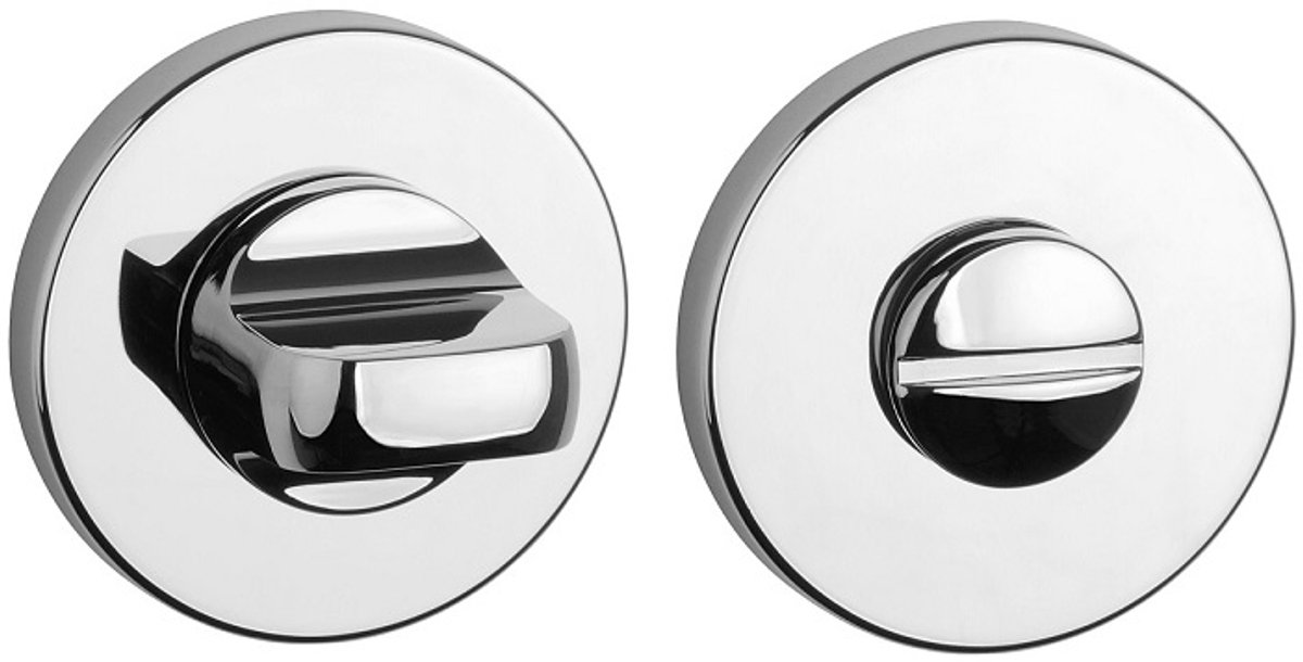 Ronde WC Rozet Chroom Glans - Slank STIJL