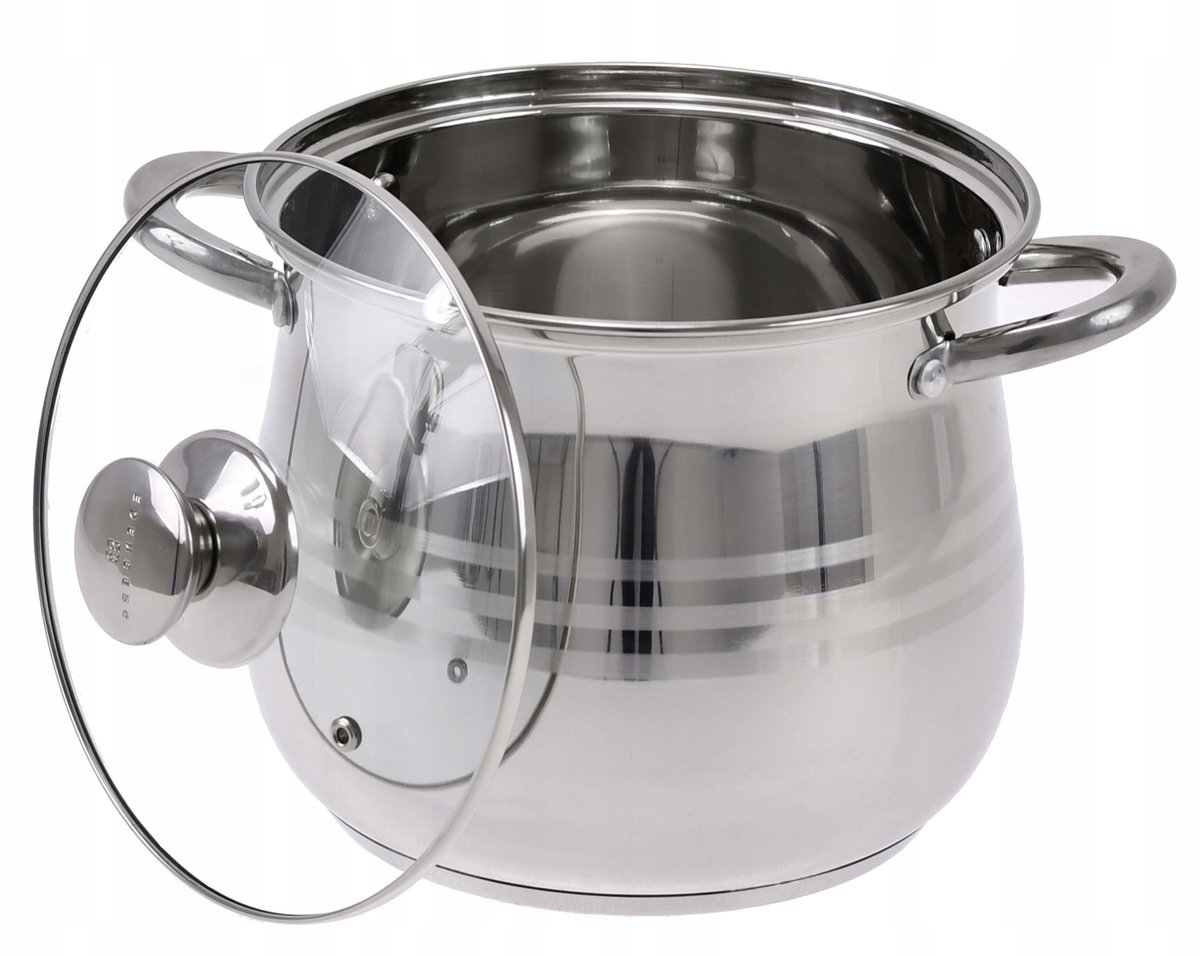 Edenberg Kookpan RVS 5.5L met Deksel - Geschikt voor Inductie