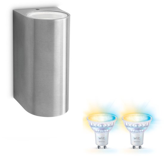 Philips Nightingale Buitenwandlamp - Roestvrij staal - GU10