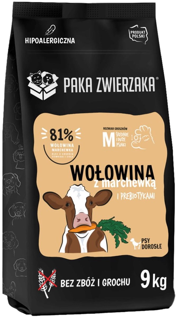 PAKA ZWIERZAKA Seventh Heaven – Hondenvoer – Rund & Wortel – Graanvrij – Hoogwaardig 81 %