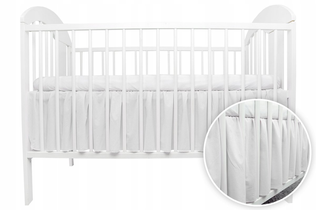 Ruche voor bedmatras 120x60 cm - Wit