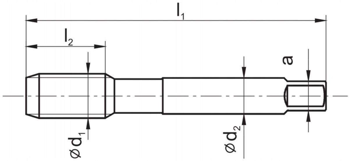 Formaat M10x1,5 HSS DIN352 ISO2-6H Handtapset (3 stuks)