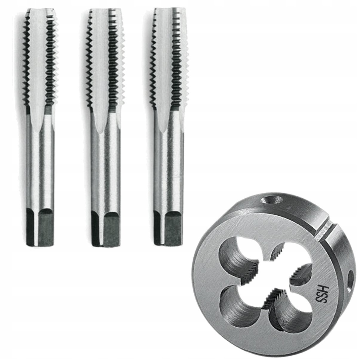 Handtapset M6 6x1,00mm HSS - 4 Delig