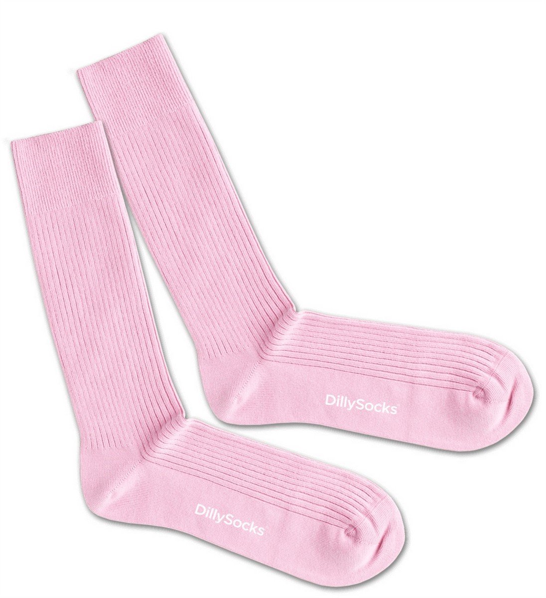 DillySocks Ribbed Piggy Pink Sock - Maat 36-40