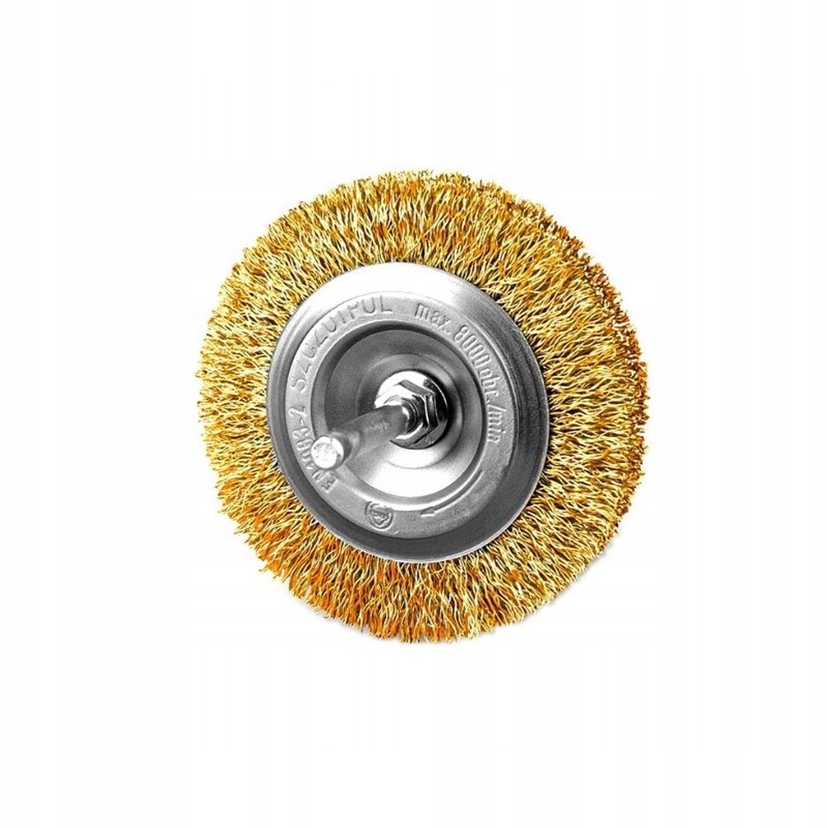 Messing Schijfborstel 60 mm met 6 mm Schacht - Ideaal voor Roestverwijdering