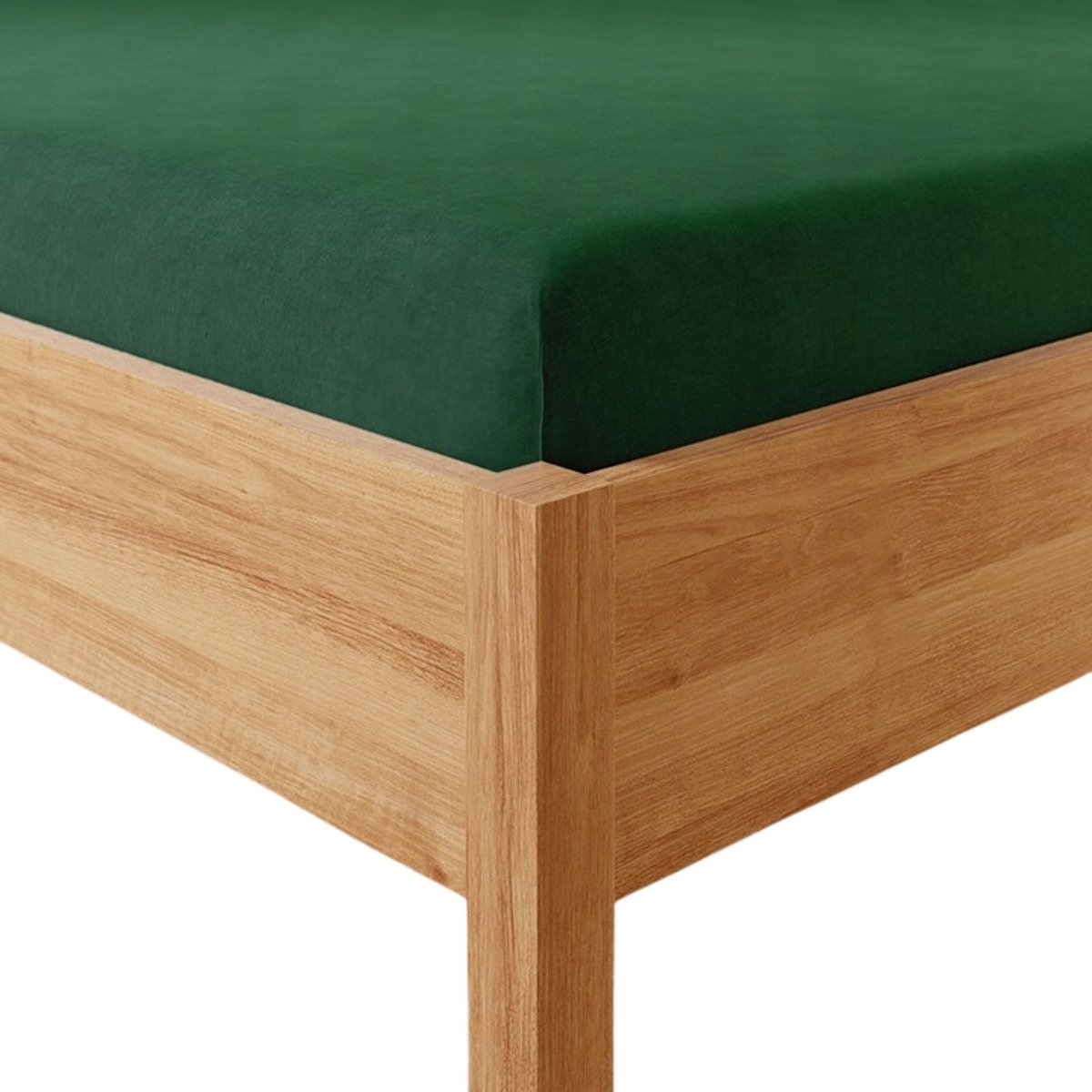 Jersey Hoeslaken met Elastiek 120x200 cm - Groen