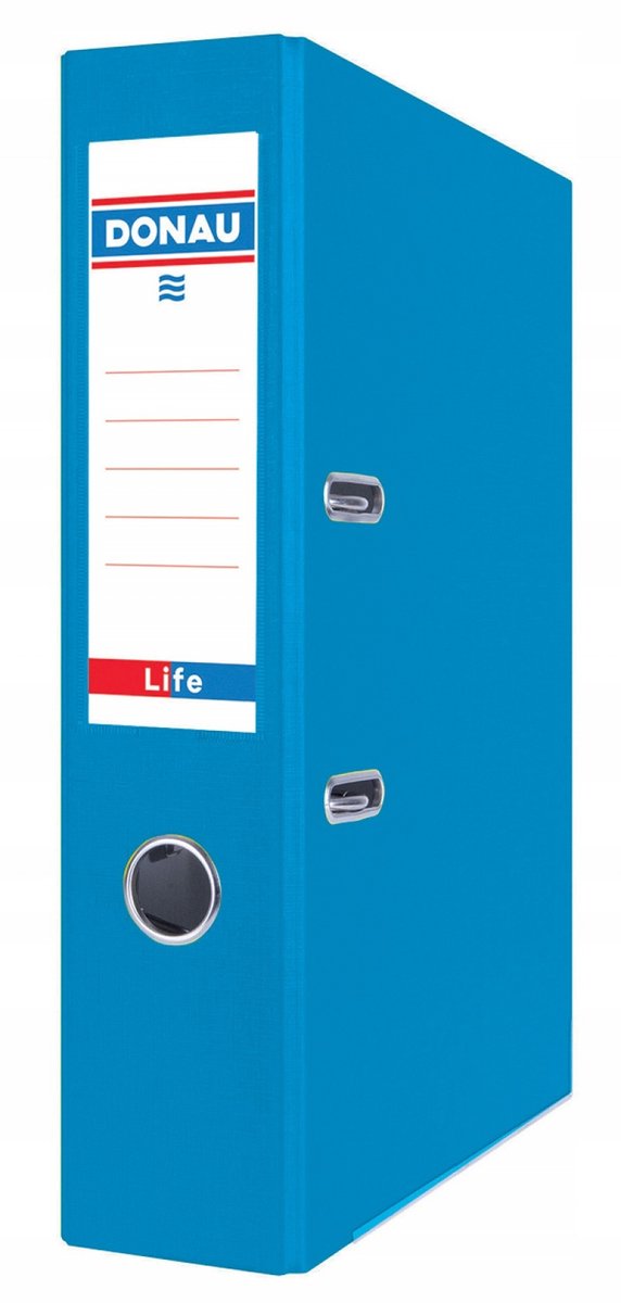 Donau Life Ringband A4/75mm Neon Blauw - Archiefmap voor Documenten