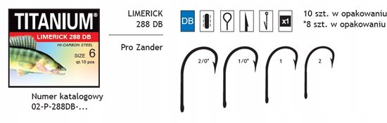 Robinson Titanium Limerick Haken - Maat 1 (10 stuks) van Merkloos — afbeelding 4