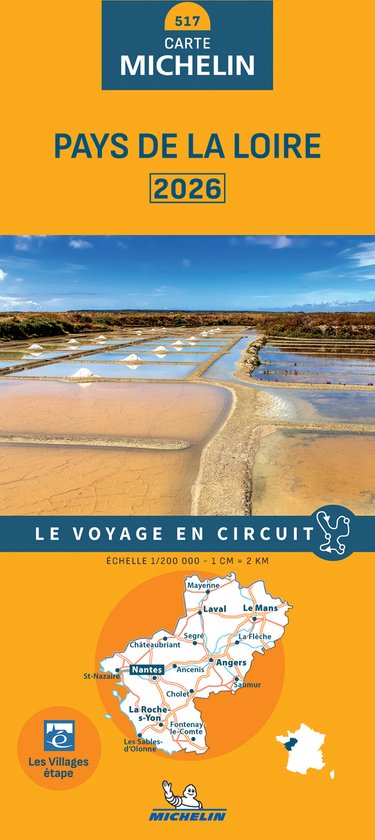 Regionale kaarten Michelin - Michelin Wegenkaart 517 Pays de ... - cover
