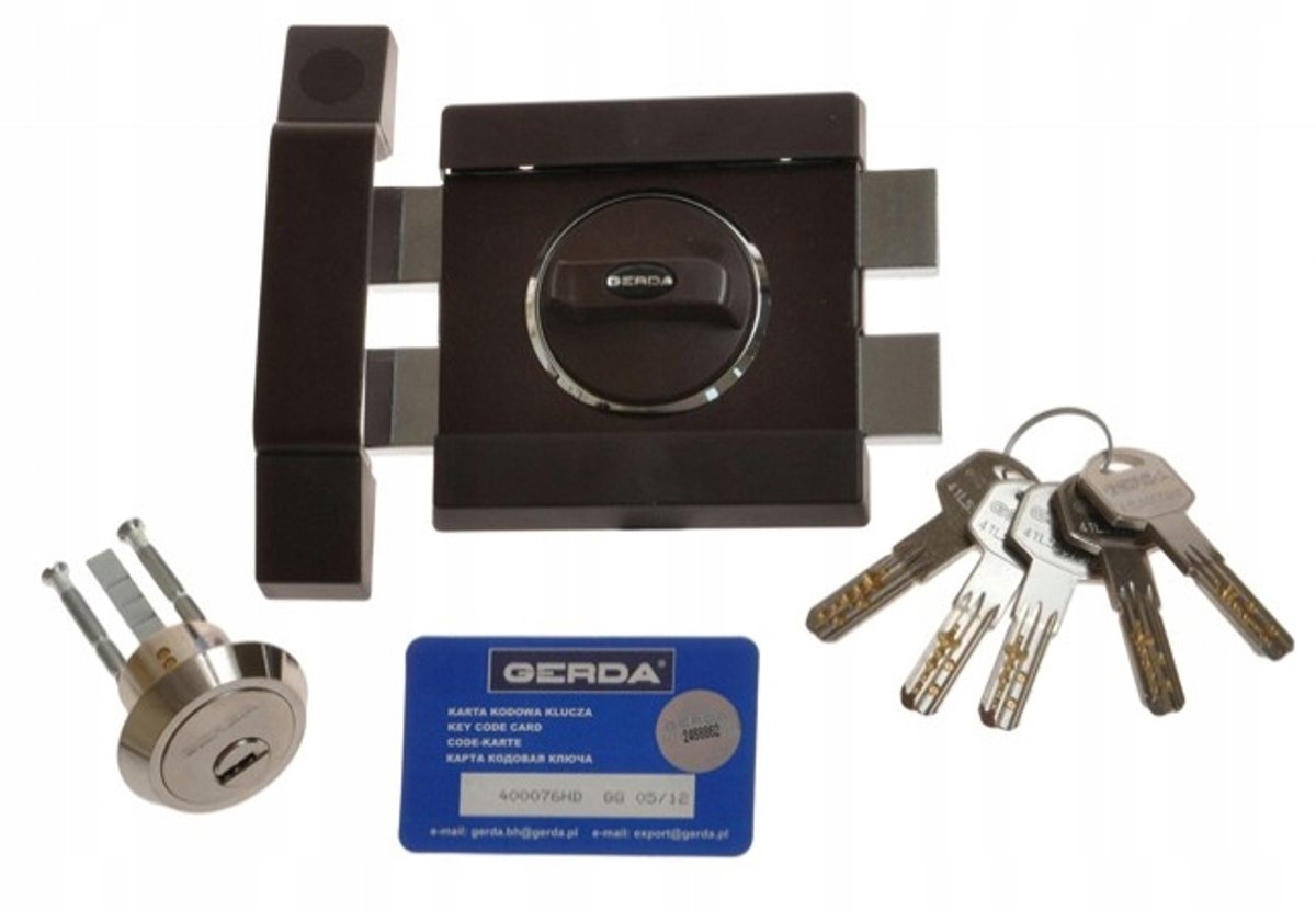 Gerda Tytan ZX 1000 Antidiefstalcombinatieslot - Brons, 5 sleutels