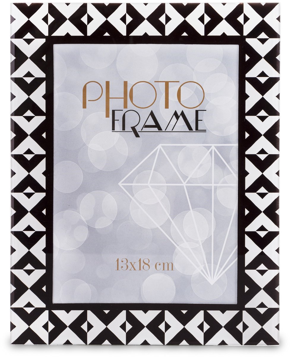 Glamour Fotolijst Zwart 13x18cm Staand Decoratie