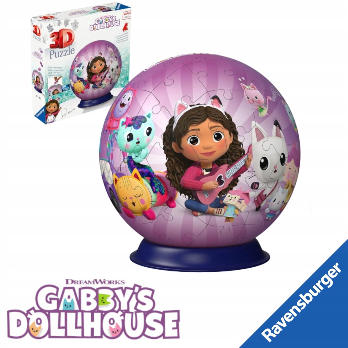 Ravensburger 3D Puzzel: Gabi's Poppenhuis Kattenhuis Bol