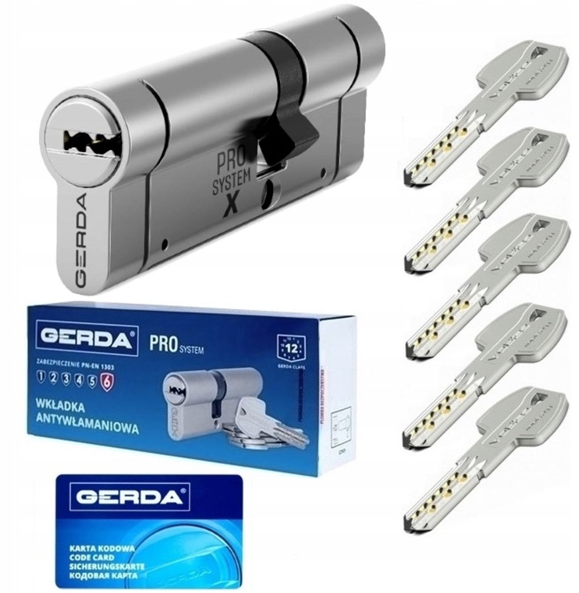 Gerda Pro System X Antidiefstalcilinder 35/60mm - Hoge beveiliging
