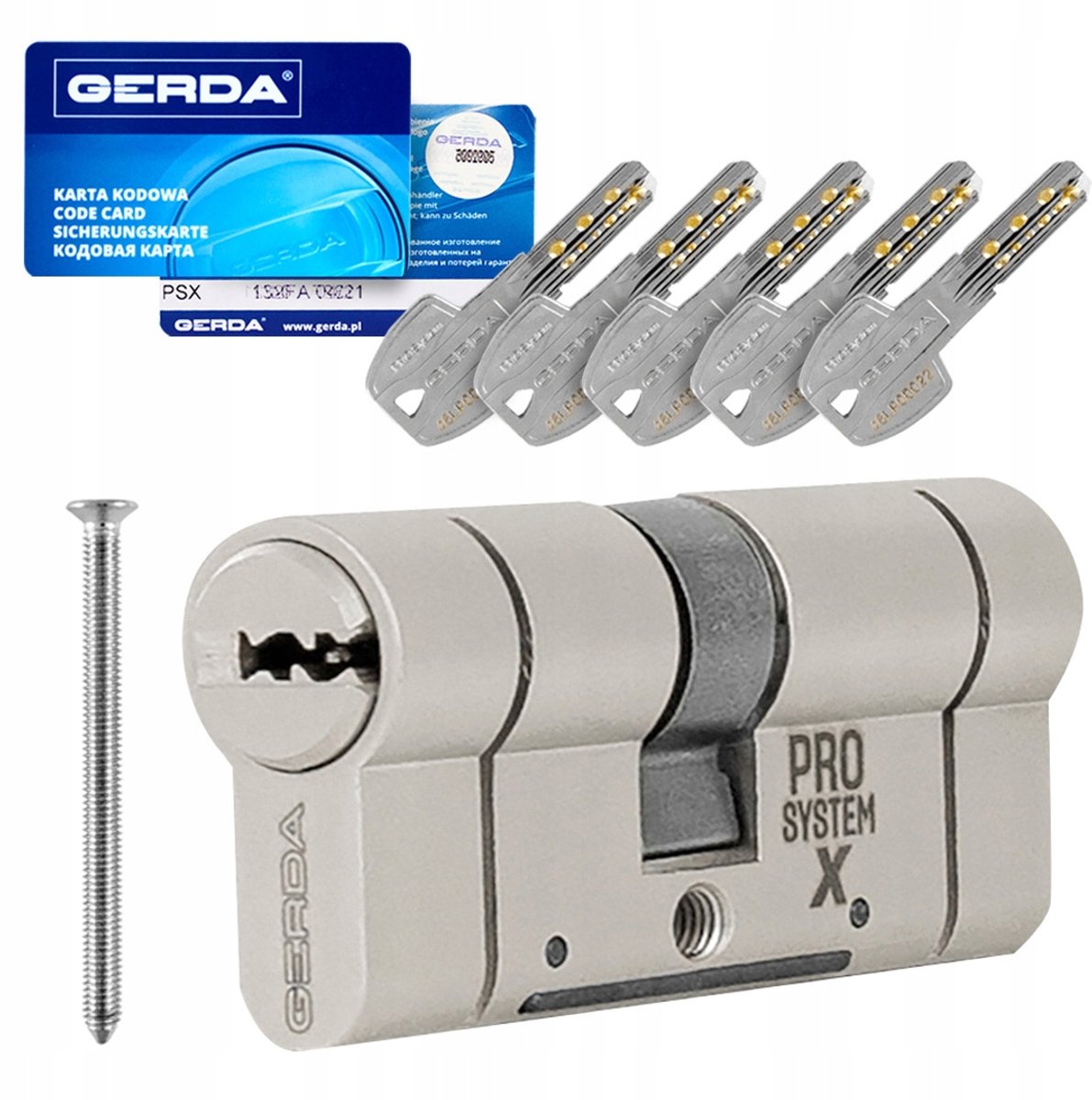 Gerda Prosystem X Cilinder 35/60mm Nikkel - SKG-klasse 6