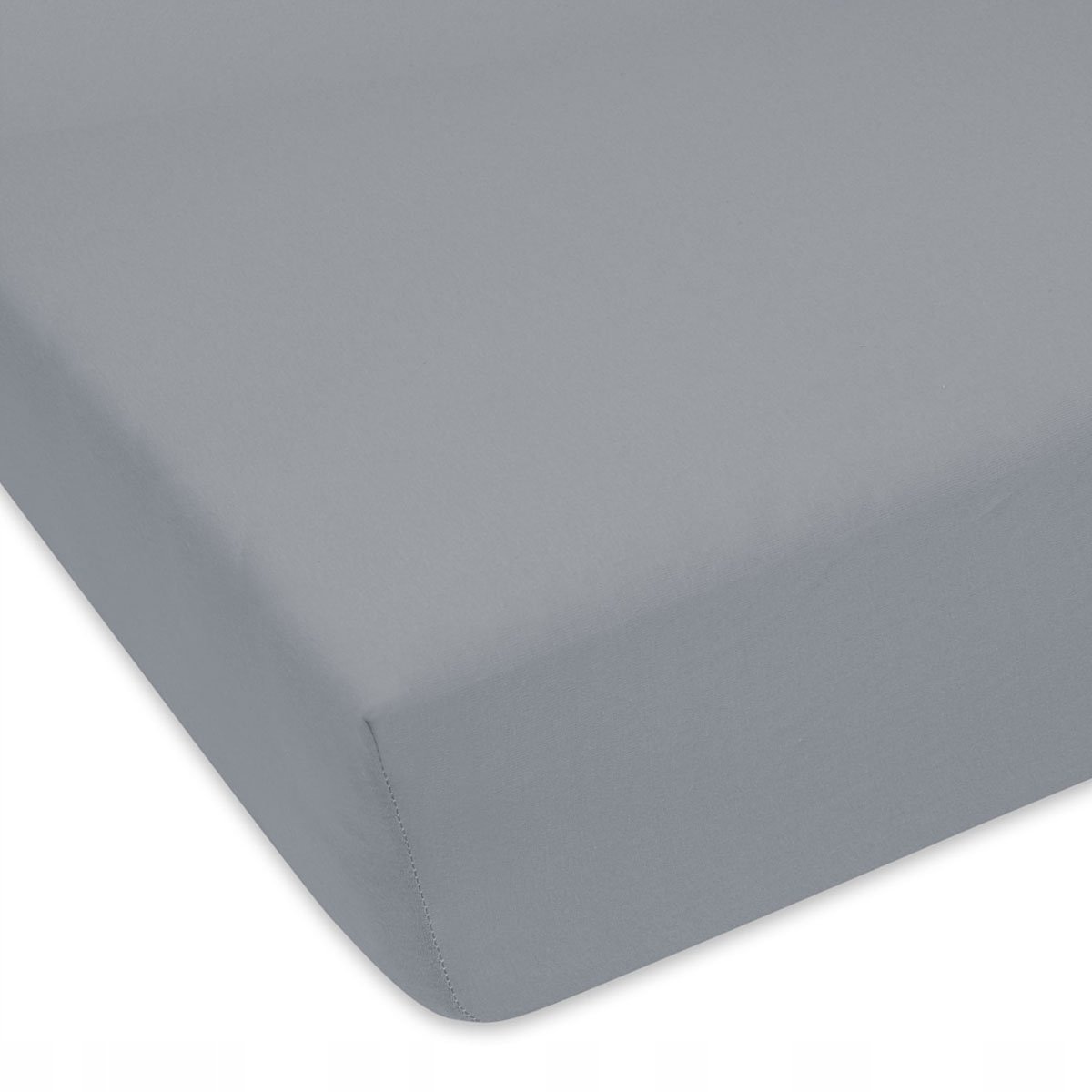 Jersey Hoeslaken 70x120 cm Grijs Katoen - Met Elastiek