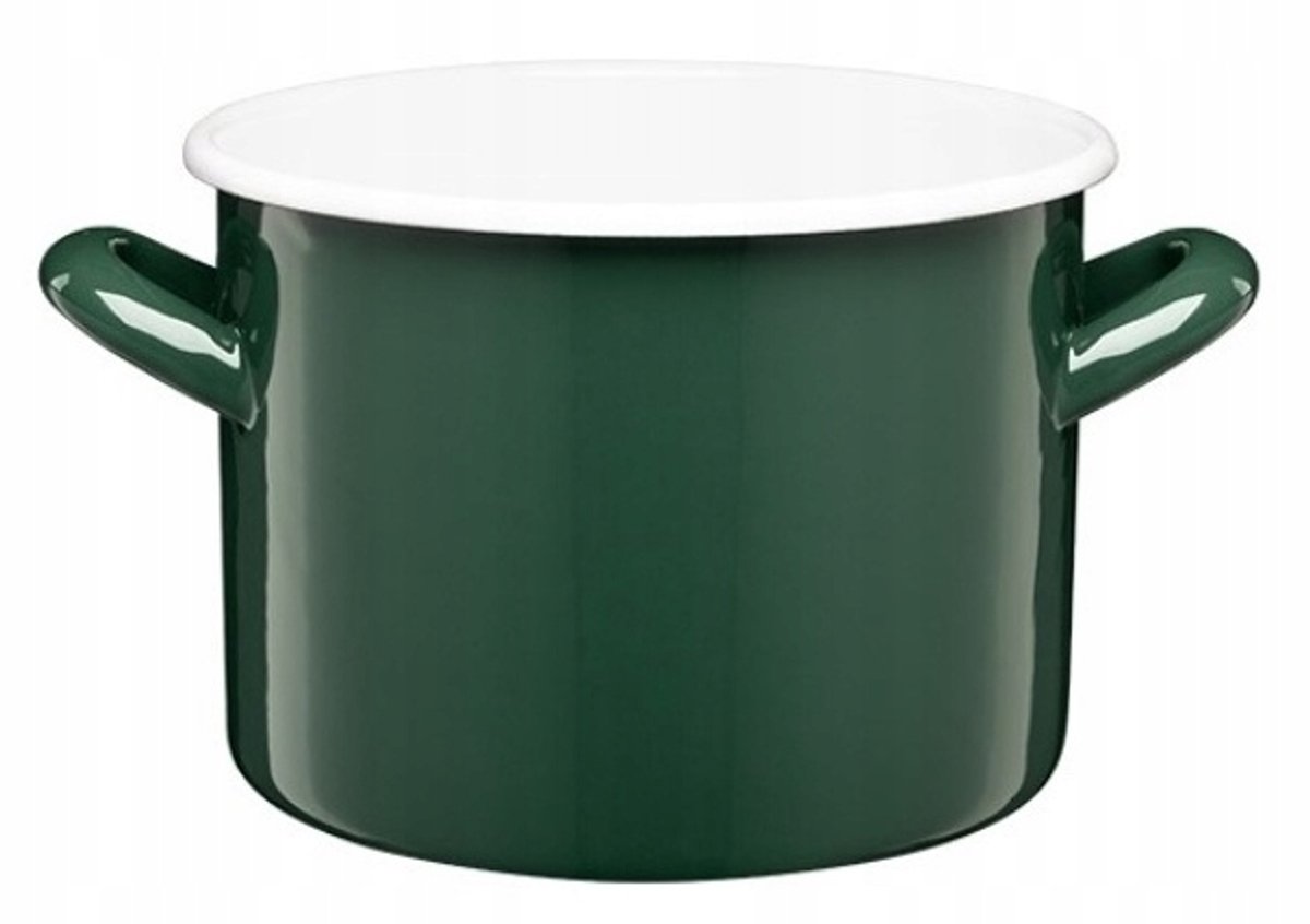 Emalieren Pan Gordon 22cm 6L Flesgroen - Geschikt voor Inductie