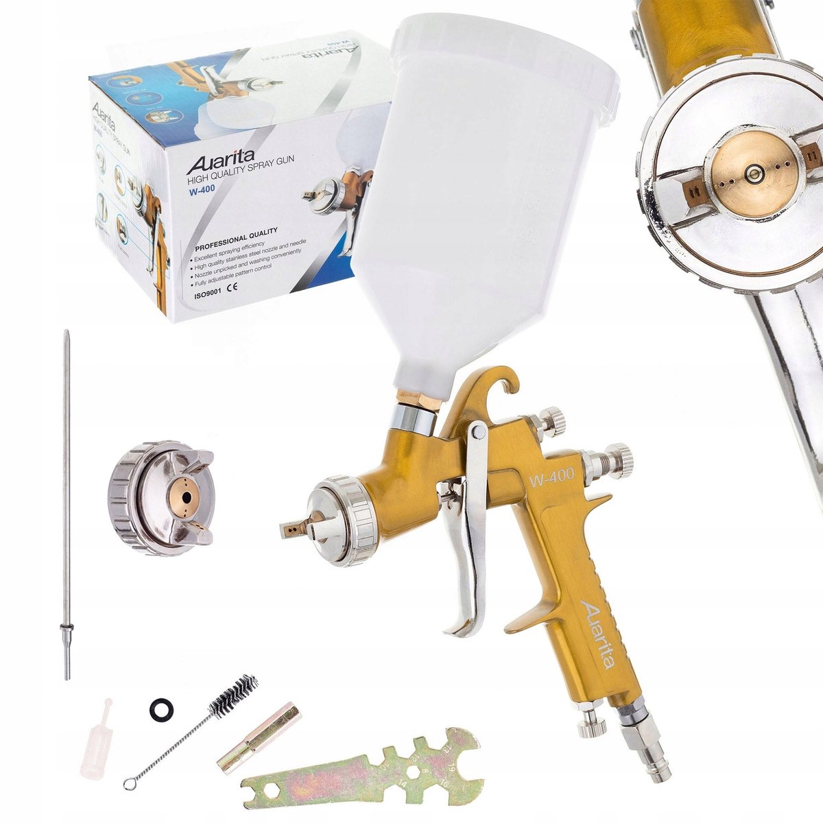 Auarita W-400 LVMP Spuitpistool 1,3/1,7 mm Lakspuit