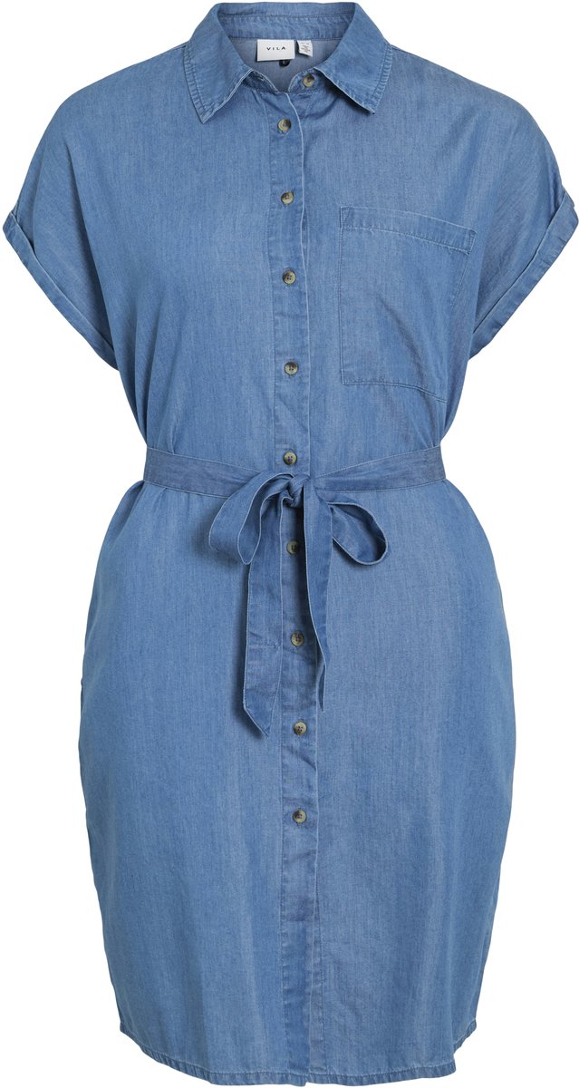 VILA - VINORI S/S SHIRT DRESS - NOOS Dames Jurk