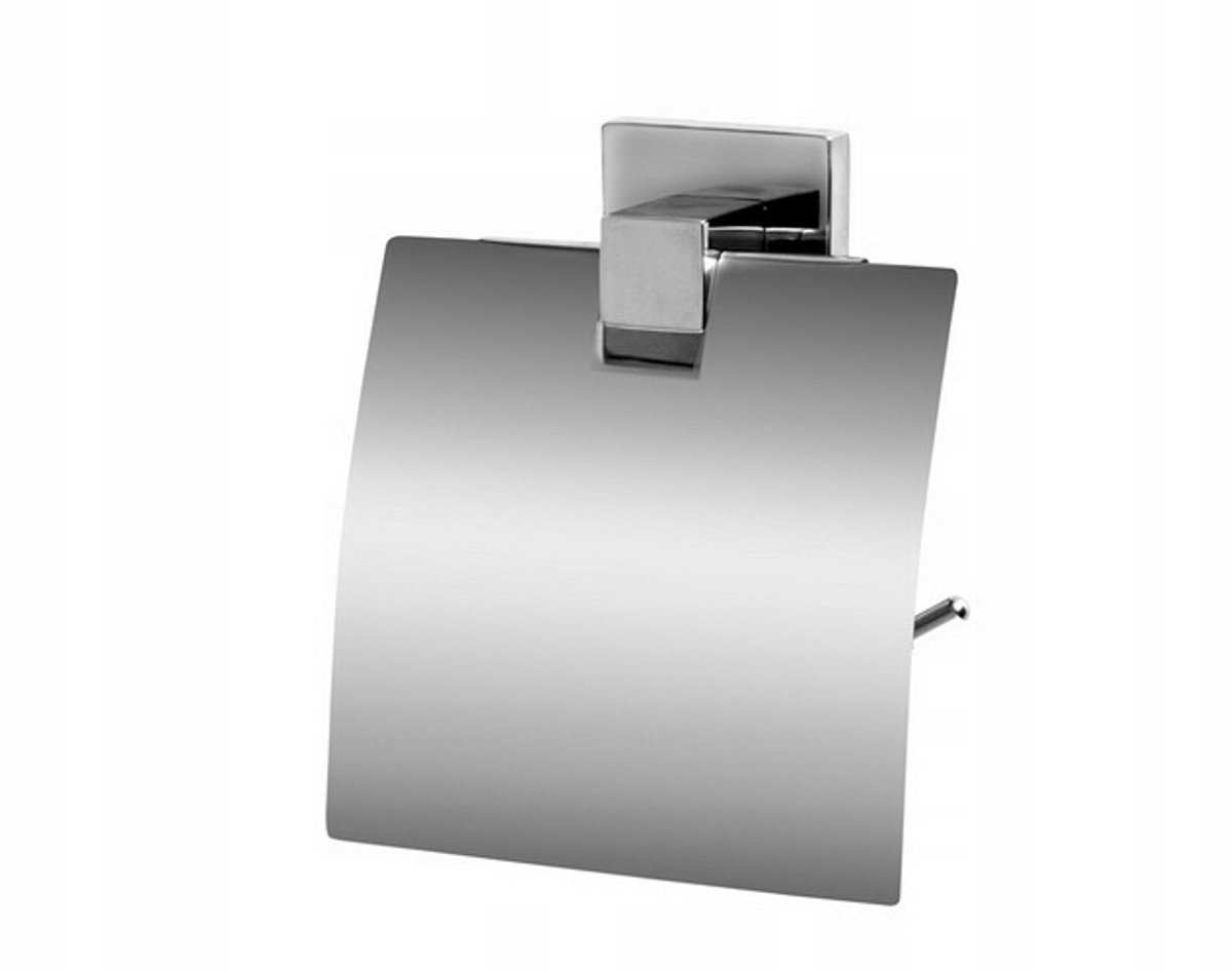 Bisk Arctic WC-rolhouder met klep - Chroom