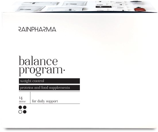 RAINPHARMA BALANCE BOX (programme nutritionnel axé sur un contrôle durable du poids grâce à l'adoption d'un mode de vie sain)