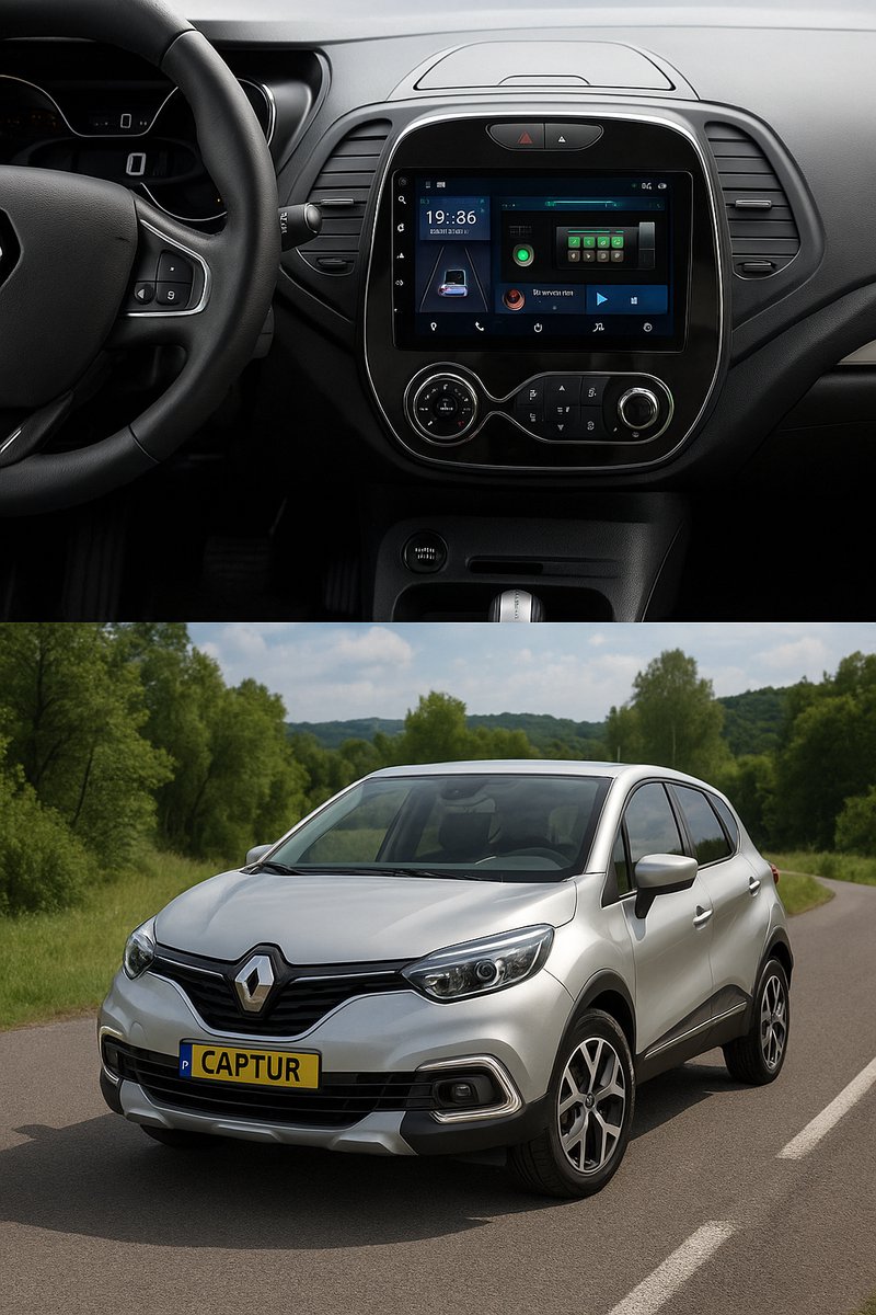 ADIVOX 9 inch T2 geschikt voor Renault Captur 2013-2019 Android 15 CarPlay/Auto/Wifi/RDS/DSP/5G/DAB+