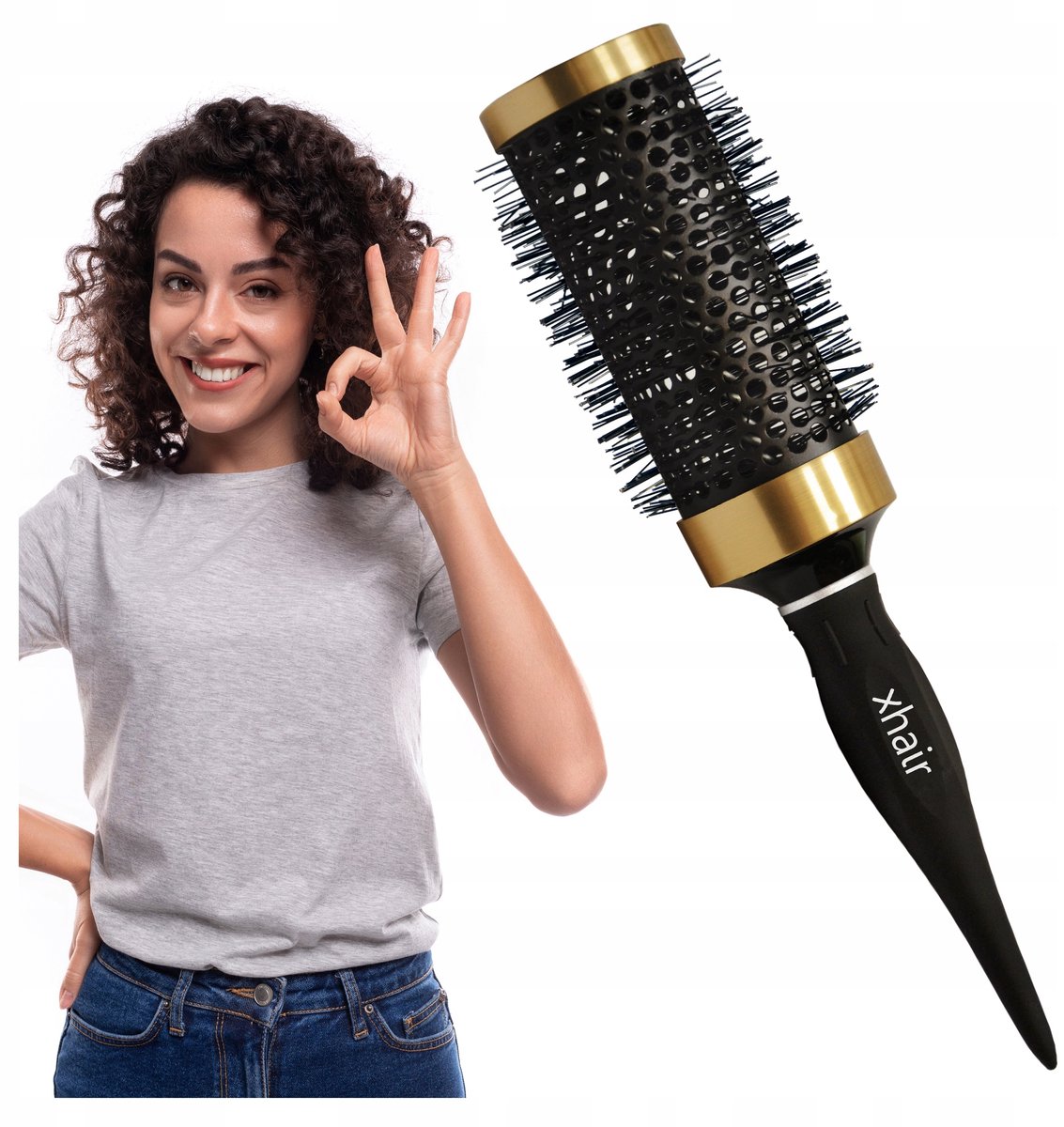Keramische ronde borstel voor haarstyling - 45 mm
