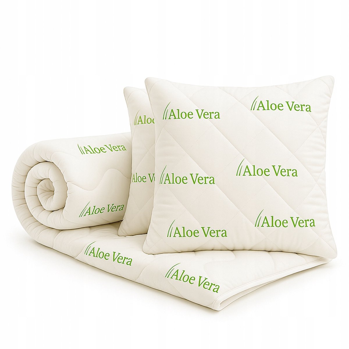 Dekbed & Kussensloop Aloë Vera 160x200cm - 2x 70x80cm
