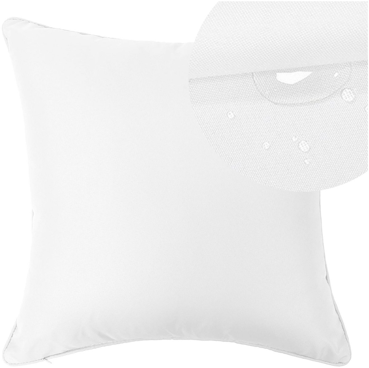 Waterdichte Sierkussenhoes Gaia 50x50cm voor Buiten - Wit