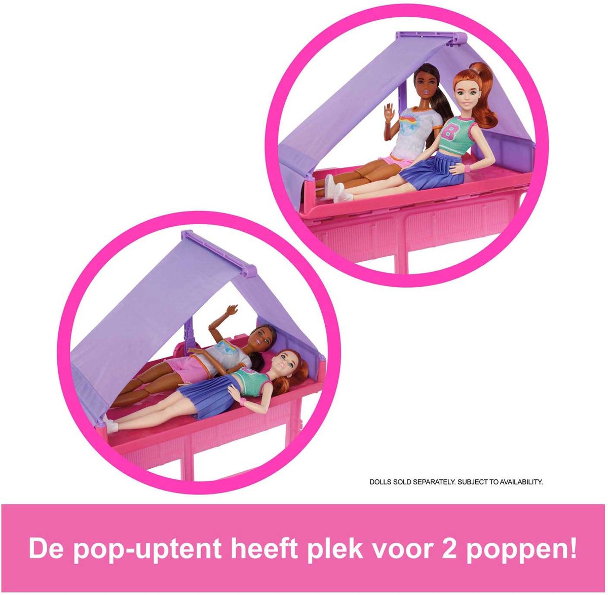 Barbie Droomcamper - Speelset met daktent, barbecue en meer dan 60 accessoires — afbeelding 12