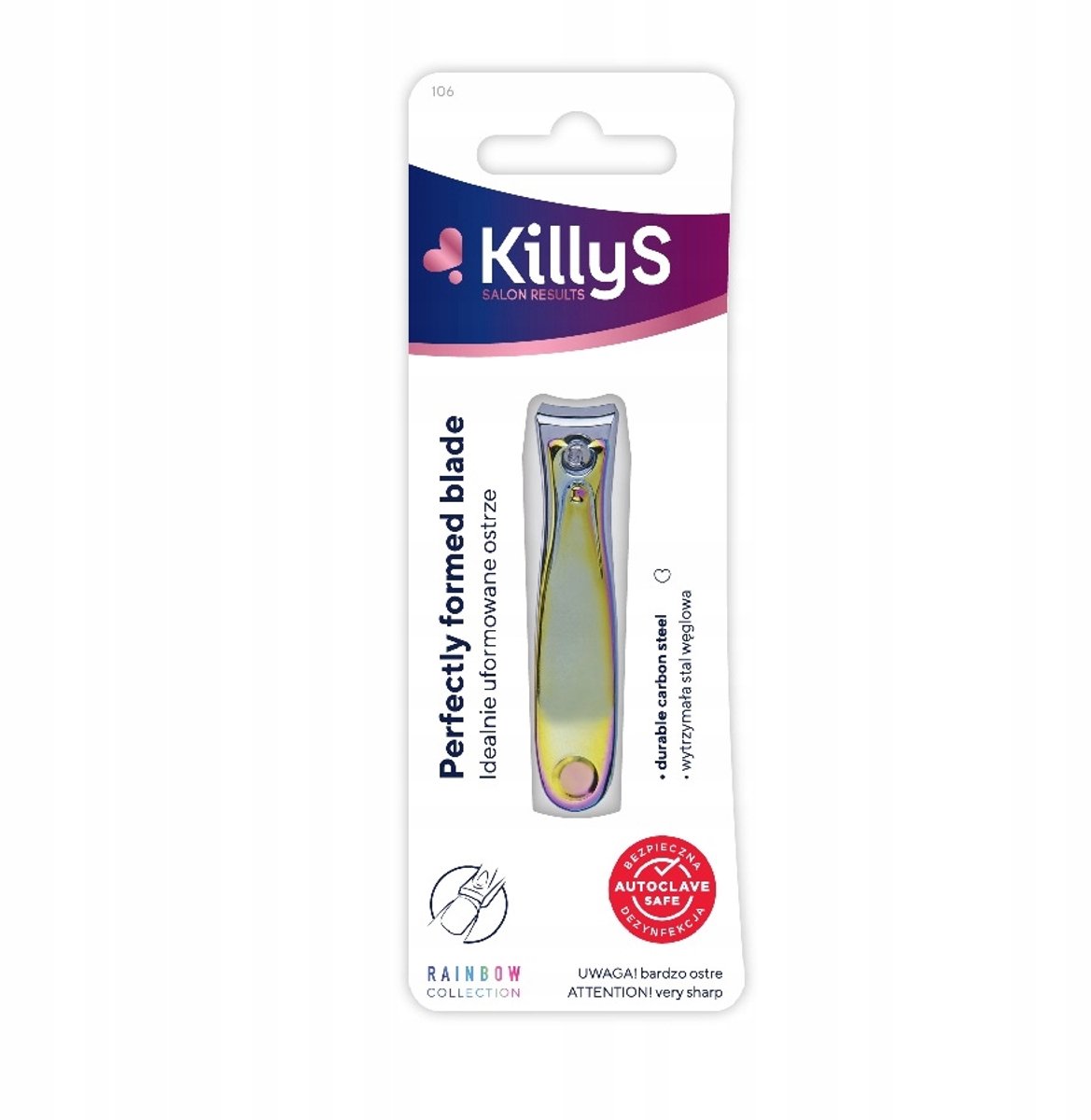 KillyS Nagelknipper Rainbow - Roestvrij Staal, Professioneel & Thuisgebruik
