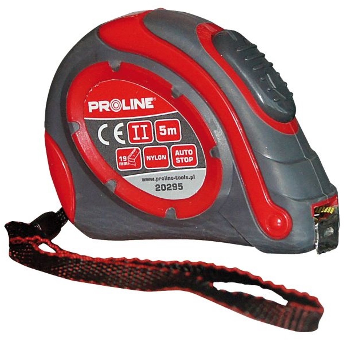 Proline Rolbandmaat 8m/25mm Nylon Gecoat