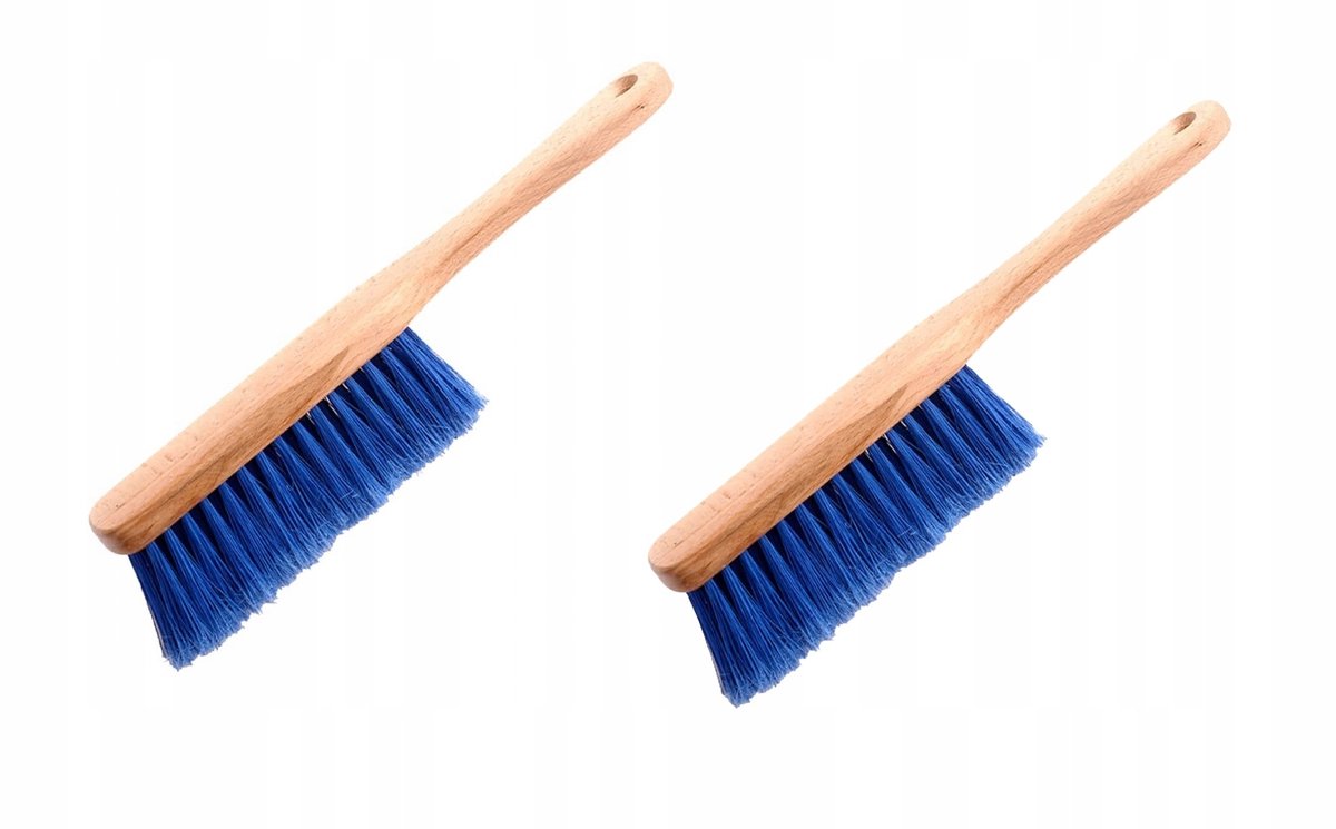 Houten Autostofterborstel PVC Borstels 33CM - 2 Stuks