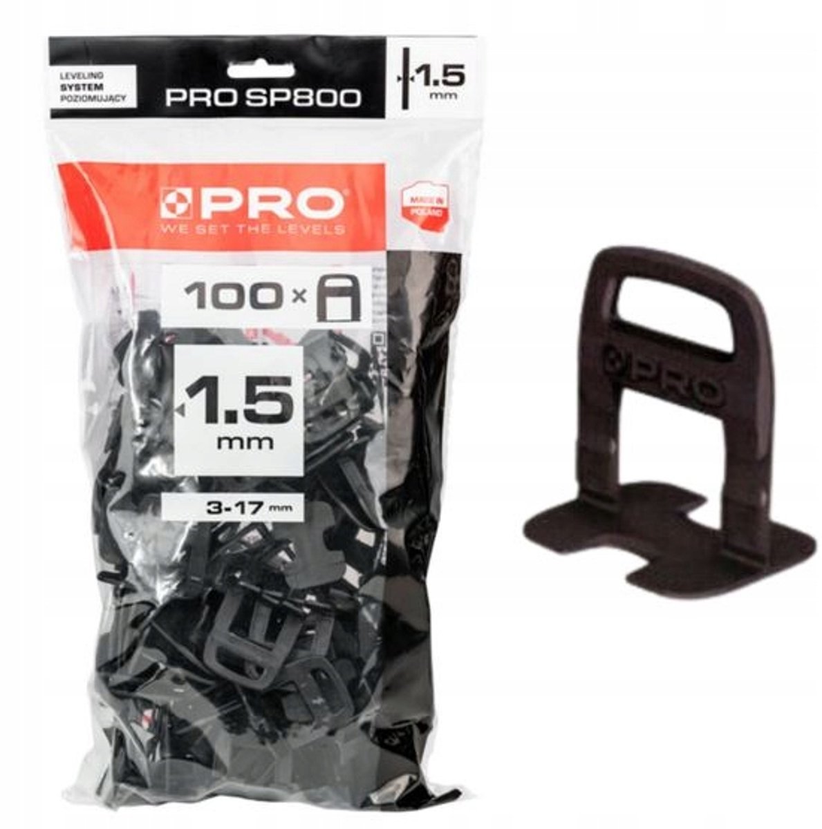 PRO-SP800 Steennivelleringsclips 1,5 mm voeg - 100 st
