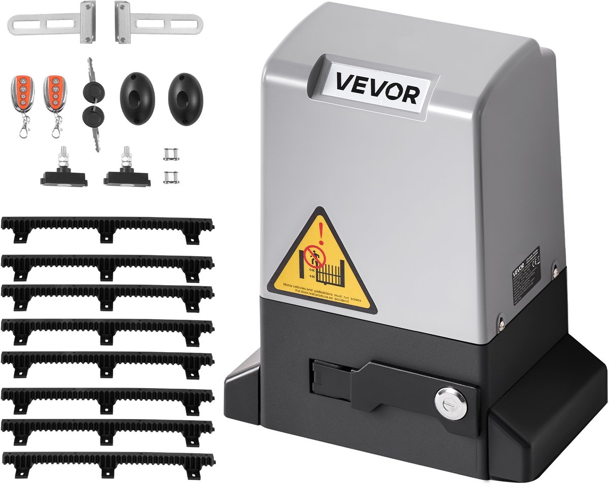 VEVOR 280W schuifpoortaandrijving 600kg poortaandrijving tuinpoortaandrijving poortopener 