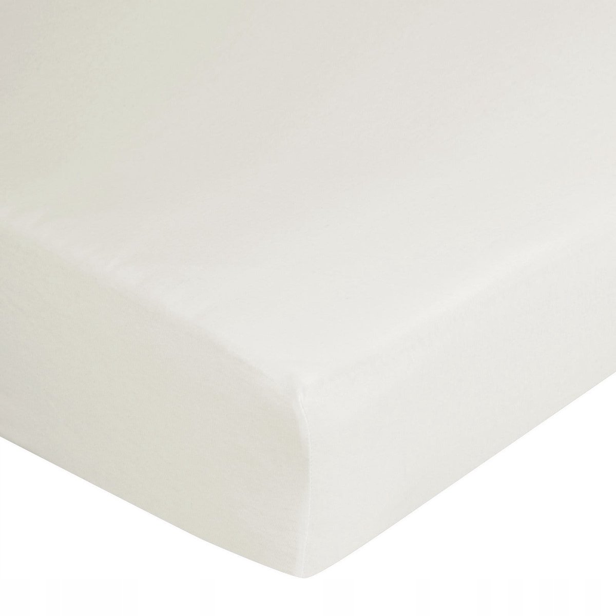 Jersey Hoeslaken met Elastiek 160x200 cm - Crème