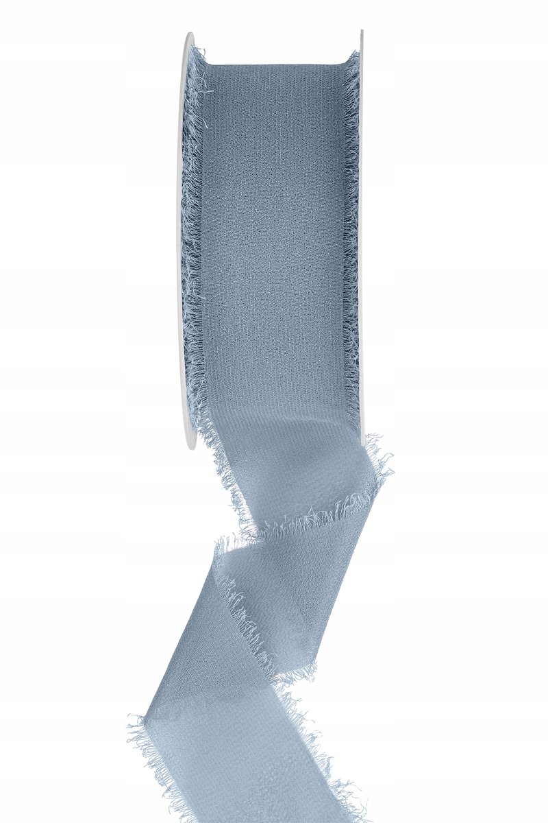 Chiffonlint 40mm/10m Mist Blauw - Decoratie & Knutselen