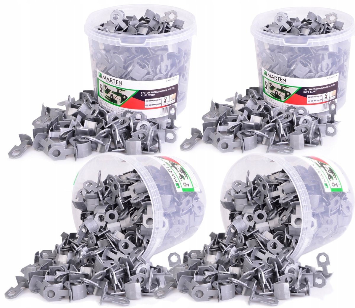 Marten Tegel Levelling Systeem: 1600 Clips voor 1.5 mm Voeg