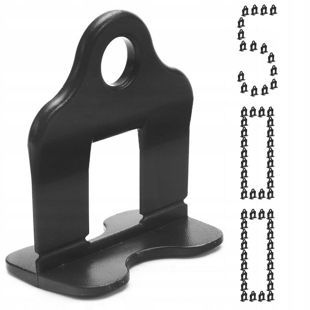 Simplefix Tegelniveausysteem 500 Clips, Insteek 1mm Zwart
