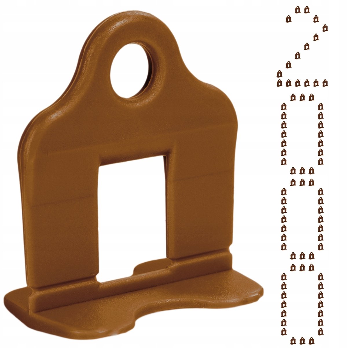Simplefix Tegelnivelleringsclips Bruin 2mm - 2000 st